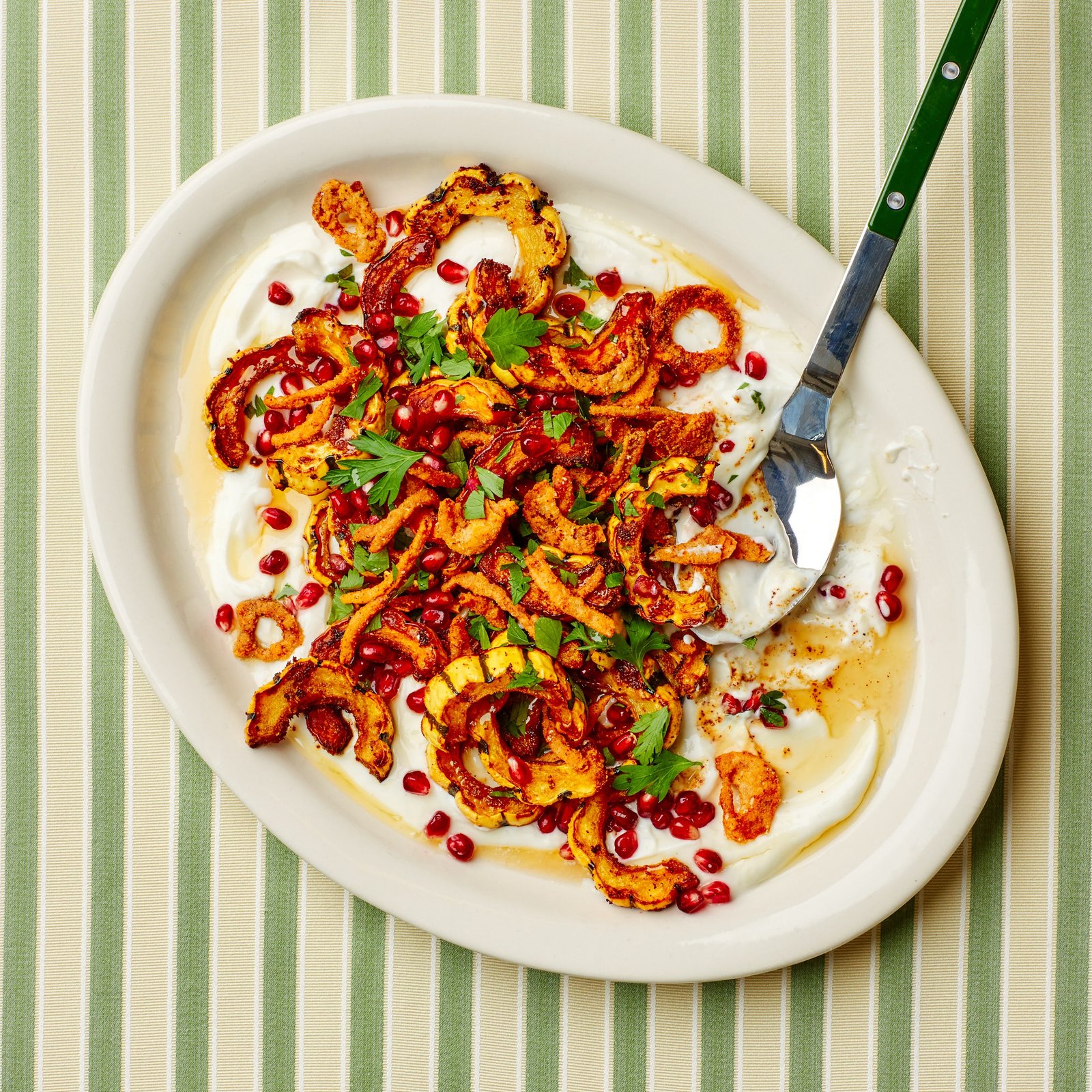 Roasted Delicata Squash With Crispy Onions