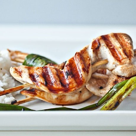 Chicken and Scallion Yakitori