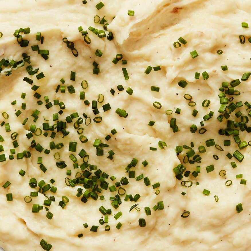 Mashed Baked Potatoes With Chives