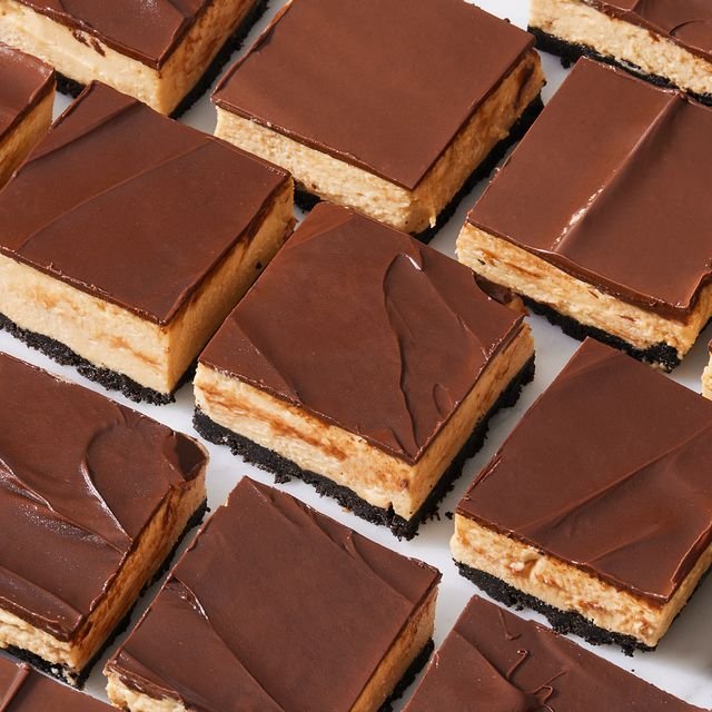 No-Bake Buckeye Cheesecake Bars